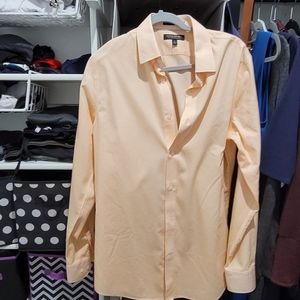 Peach and white dress shirt